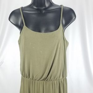 FOREVER 21 Women's Long Dress Dark Green Size XS